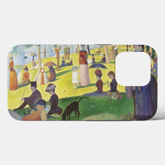 Coques Case-Mate iPhone Un dimanche à La Grande Jatte par Georges Seurat (Verso (horizontal))