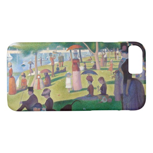 Coques Case-Mate iPhone Un dimanche après-midi à La Grande Jatte, Seurat (Dos (Horizontal))