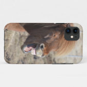 Coques Case-Mate iPhone Un drôle de cheval fait un visage idiot (Dos (Horizontal))