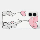 Coques Case-Mate iPhone Un éléphant doux et tendance (Verso (horizontal))