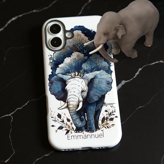 Coques Case-Mate iPhone Un Éléphant Marche Sous Les Arbres