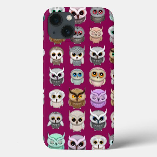 Coques Case-Mate iPhone Un ensemble de chouettes chouettes design (Verso)