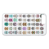 Coques Case-Mate iPhone Un ensemble de chouettes chouettes design (Dos (Horizontal))