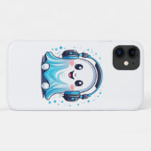 Coques Case-Mate iPhone Un fantôme avec des écouteurs sur la tête (Dos (Horizontal))