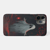 Coques Case-Mate iPhone Un fantôme blanc tenant une lanterne rouge avec de (Dos (Horizontal))