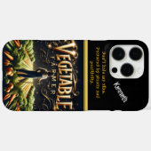 Coques Case-Mate iPhone Un Fermier Fier Se Trouve Parmi Les Rangées Végéta (Verso (horizontal))