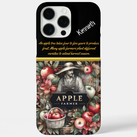 Coques Case-Mate iPhone Un fermier pommier dévoué qui tente de récolter l' (Verso)