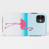 Coques Case-Mate iPhone Un flamant rose sur la plage (Dos (Horizontal))