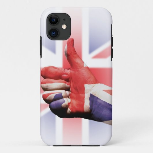 Coques Case-Mate iPhone Un gros pouce "comme" avec le drapeau Union Jack (Dos)