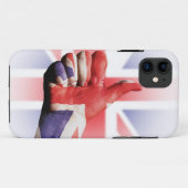 Coques Case-Mate iPhone Un gros pouce "comme" avec le drapeau Union Jack (Dos (Horizontal))