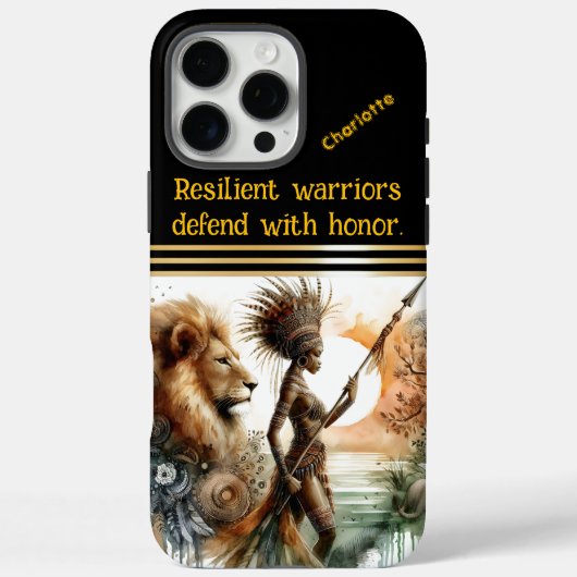Coques Case-Mate iPhone Un guerrier courageux garde la rivière calme (Verso)