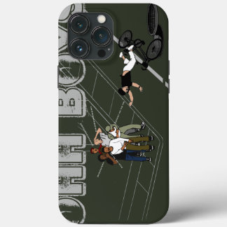 Case-Mate iPhone Case Un homme vert à vélo frappe le trou d'homme OHH GA