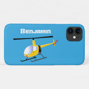 Case-Mate iPhone Case Un joli hélicoptère de dessin animé jaune