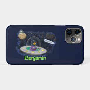 Case-Mate iPhone Case Un joli poisson heureux dans l'espace dessin animé