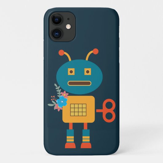 Coques Case-Mate iPhone Un joli robot design pour enfants (Dos)