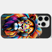 Coques Case-Mate iPhone Un lion dans les écouteurs (Verso (horizontal))