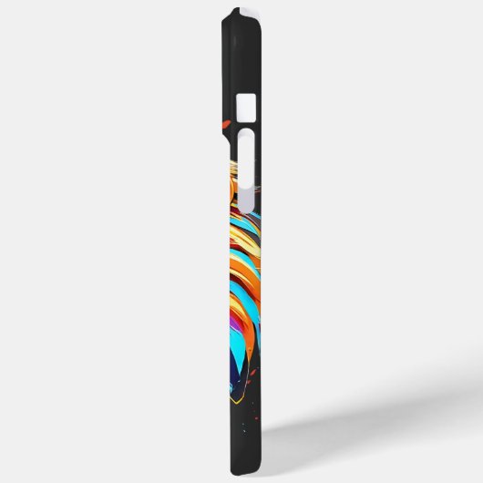 Coques Case-Mate iPhone Un lion dans les écouteurs (Verso / Gauche)