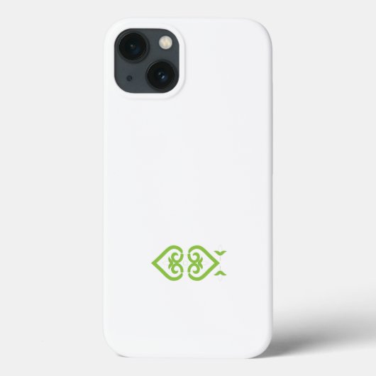 Coques Case-Mate iPhone un logo vert et blanc au design stylisé (Verso)