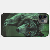 Coques Case-Mate iPhone Un loup de nuit : L'Alpha de la forêt (Dos (Horizontal))