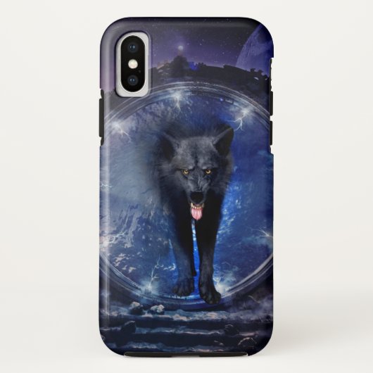 Coques Case-Mate iPhone Un loup magnifique passe par la porte (Dos)