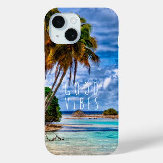 Coque Pour iPhone 15 Un magnifique paysage d'été de la plage hawaïenne