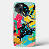 Coques Case-Mate iPhone Un mélange musical Abstrait (Verso)