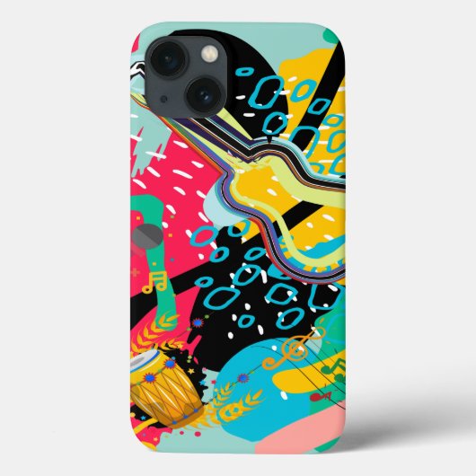 Coques Case-Mate iPhone Un mélange musical Abstrait (Verso)