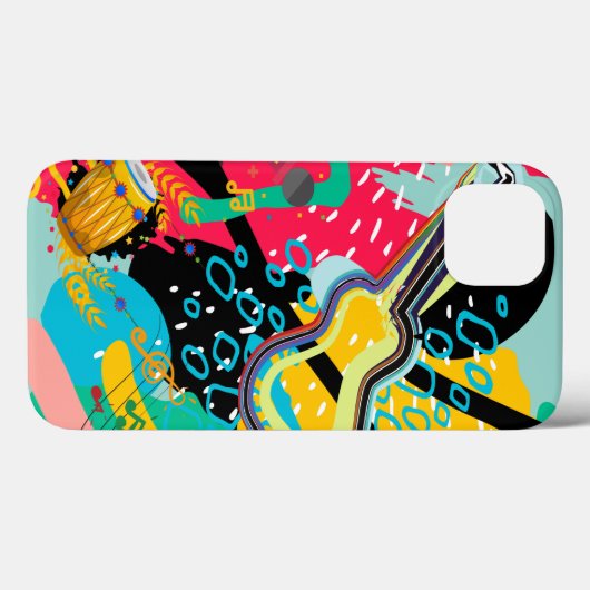 Coques Case-Mate iPhone Un mélange musical Abstrait (Verso (horizontal))