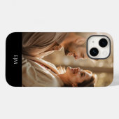 COQUES Case-Mate iPhone UN MONOGRAMME PHOTO PERSONNALISÉ (Verso (horizontal))