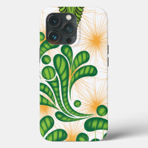 Case-Mate iPhone Case Un motif artistique vert et or représentant un arb