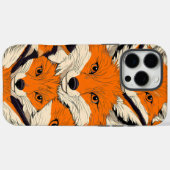 Coques Case-Mate iPhone Un Motif de renard dynamique : une conception capt (Verso (horizontal))