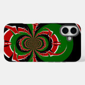Coques Case-Mate iPhone Un Motif du drapeau kényan dynamique : un art puis (Verso (horizontal))