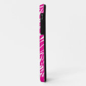 Coques Case-Mate iPhone Un motif floral complexe en rose et blanc, art (Dos/Gauche)
