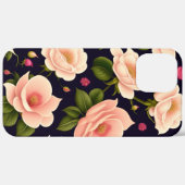 Coques Case-Mate iPhone Un motif sans soudure avec des roses roses sur un  (Verso / Droite)