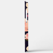 Coques Case-Mate iPhone Un motif sans soudure avec des roses roses sur un  (Verso / Gauche)