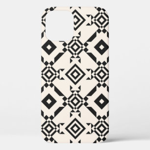 Case-Mate iPhone Case Un ornement ethnique moderne. Blanc noir vintage g