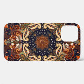 Coques Case-Mate iPhone Un ornement sans couture indien. Patch symétrique  (Verso (horizontal))