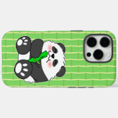 Coques Case-Mate iPhone Un Panda Bébé Mignonne Mangeant Stalk Bambou (Verso (horizontal))