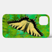 Coques Case-Mate iPhone Un papillon swallowtail atterrissant (Verso (horizontal))