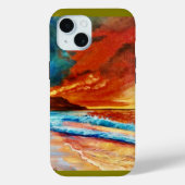 Coques Case-Mate iPhone Un paysage marin tropical brillant (Verso)