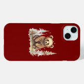 Coques Case-Mate iPhone Un petit ours mignon - Design artistique d'illustr (Verso (horizontal))