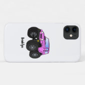 Coques Case-Mate iPhone Un Pink Monster Cartoon (Dos (Horizontal))