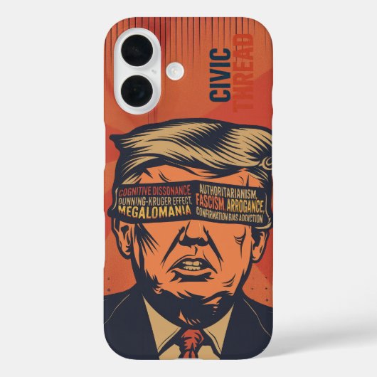 Coques Case-Mate iPhone Un président aveuglé par les problèmes mentaux (Verso)