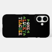 Coques Case-Mate iPhone Un Professeur chanceux Enseigner la Saint Patrick (Verso (horizontal))