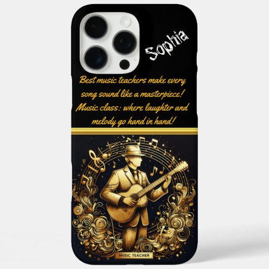 Coques Case-Mate iPhone Un professeur de musique en effervescence qui déch (Verso)