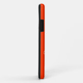 Coques Case-Mate iPhone Un robot amusant nommé orange et blanc garçons (Dos/Droite)