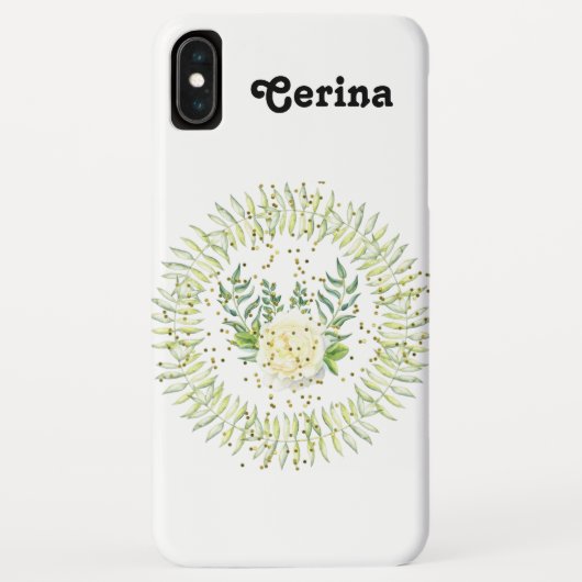 Coques Case-Mate iPhone Un Rose A Wreath & Sparkings (Dos)