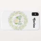 Coques Case-Mate iPhone Un Rose A Wreath & Sparkings (Dos (Horizontal))