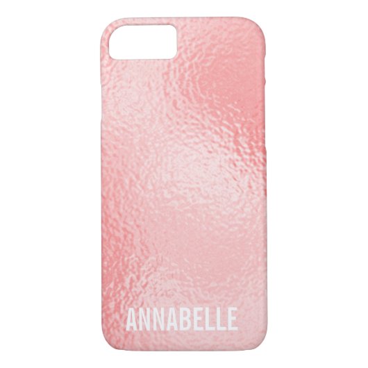 Coques Case-Mate iPhone Un rose brillant et chic et brillant, ajoutez votr (Dos)