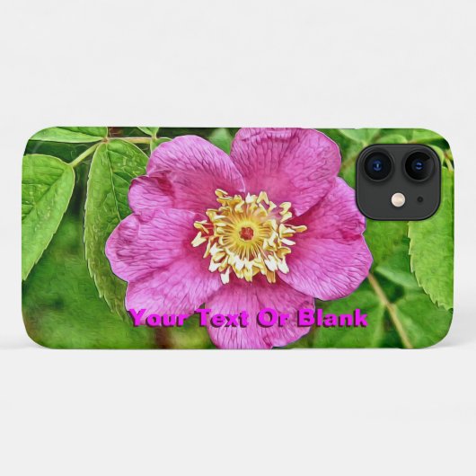Coques Case-Mate iPhone Un Rose sauvage (Dos (Horizontal))